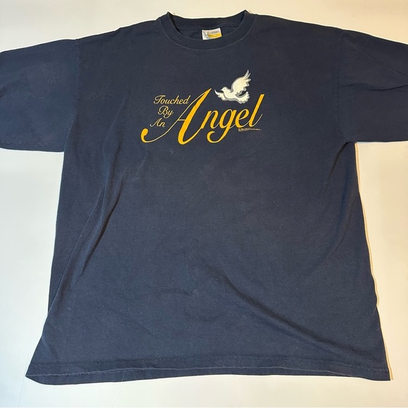 Vintage 90s Touched By An Angel T Shirt CBS TV Show 1996 - Picture 1 of 5